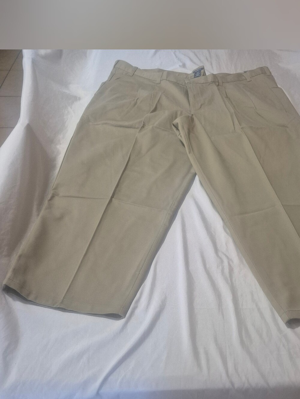George Big And Tall Men's Pleated Front Wrinkle Resistant Pants 52x30. Nwt